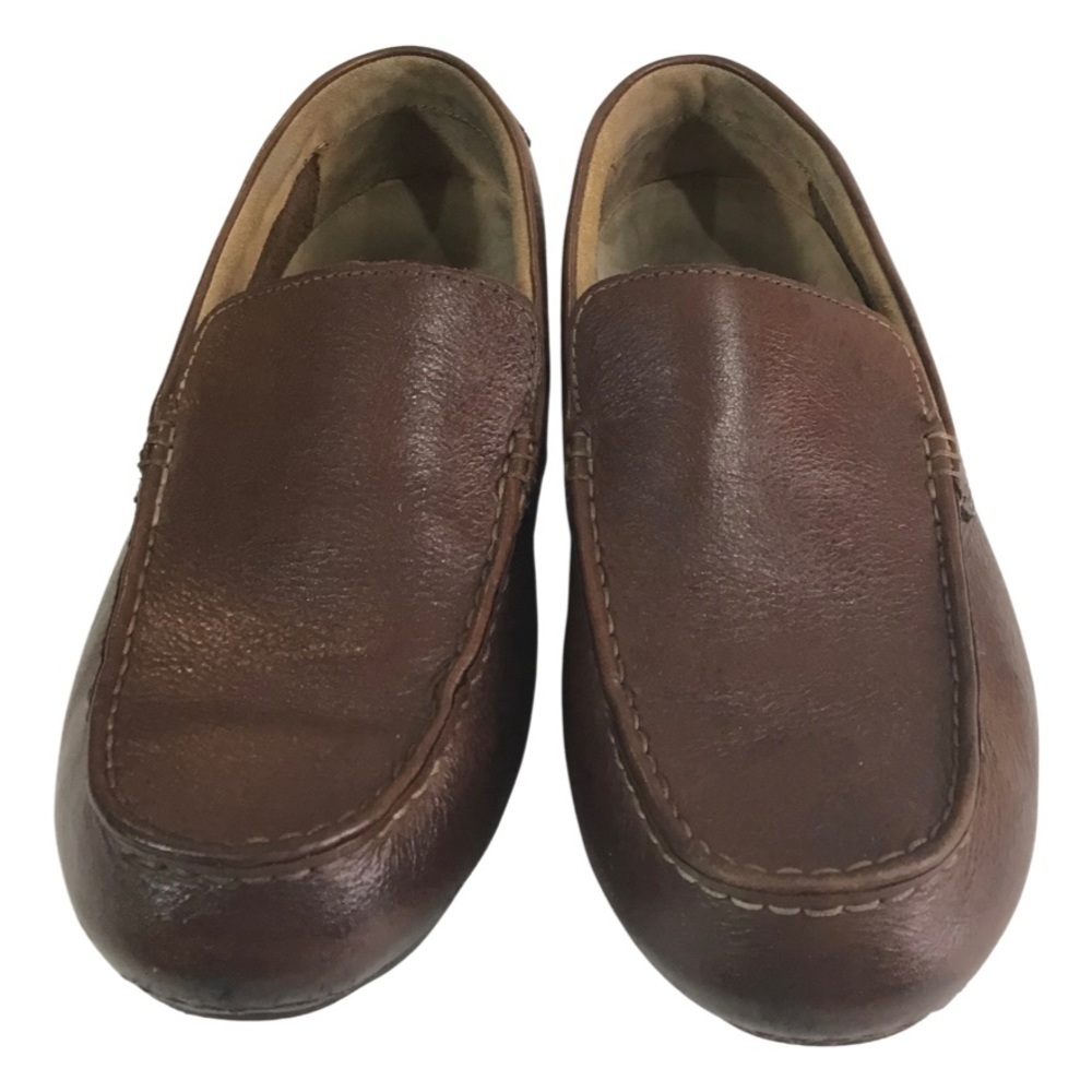CLARKS Men’s Size 10 Brown Leather Slip On Driving Loafers 68668
